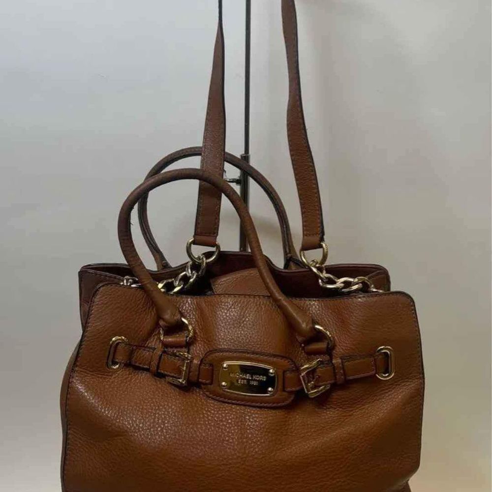 Michael Kors Designer Brown Hamilton Tote Purse Handbag Crossbody